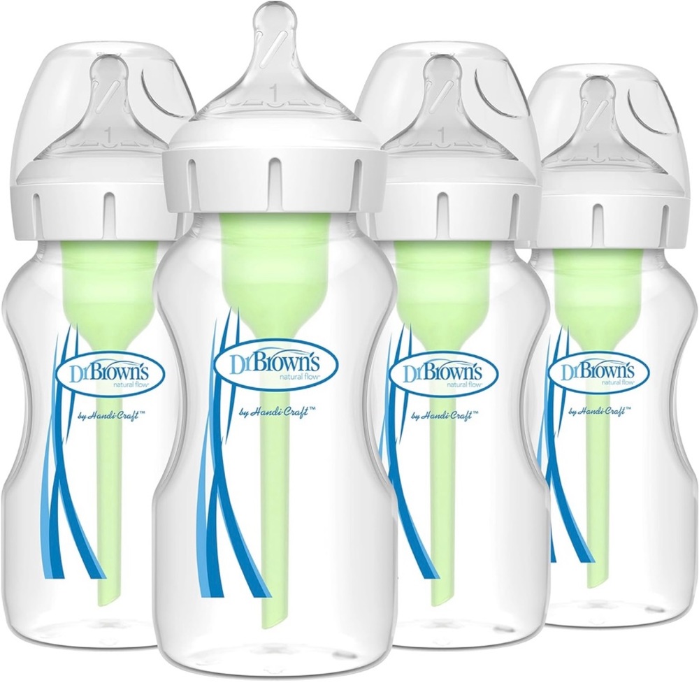 Dr. Browns Anti Colic Wide Neck Baby Bottles 9oz.  (4 pack)